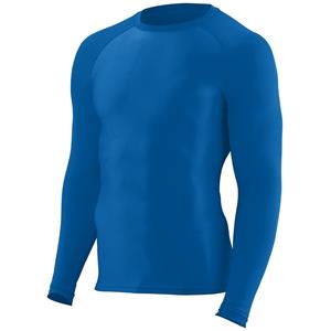 Augusta Hyperform Compression Long Sleeve Shirt Royal Image