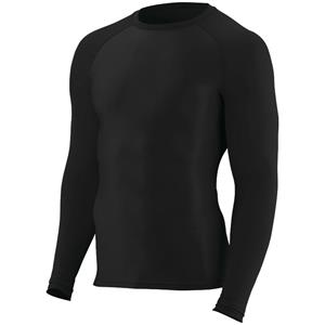 Augusta Hyperform Compression Long Sleeve Shirt Black Image